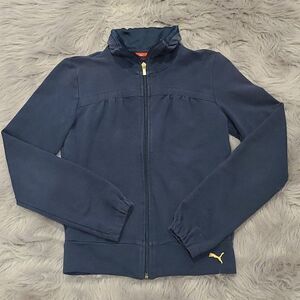 Puma womens teal track jacket Size small‎